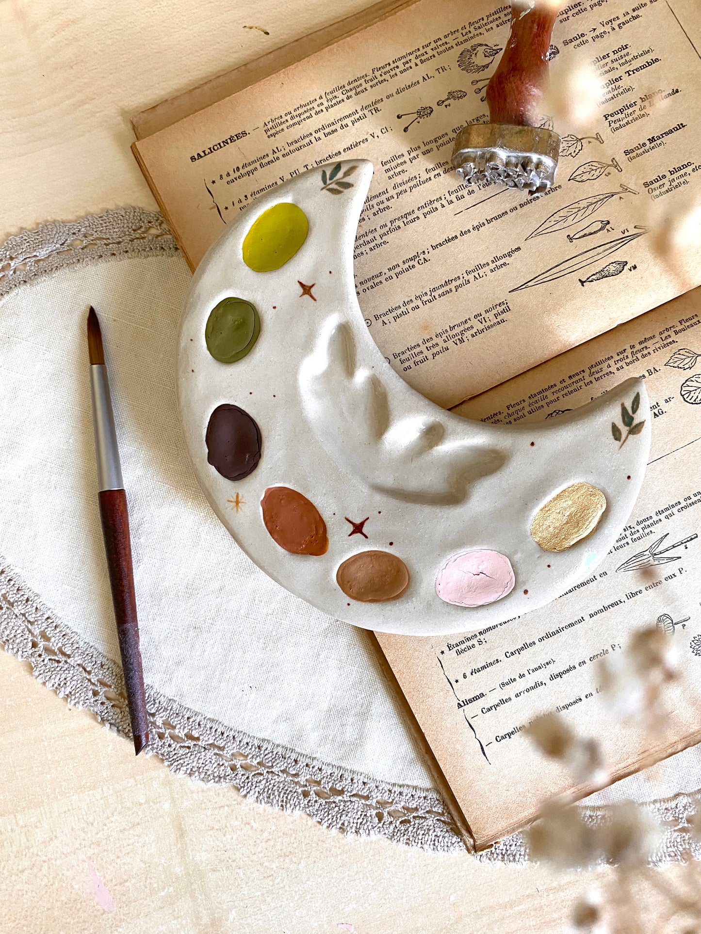 Palette 7 trous "Terre de lune" / Atelier_SASU X Couleur de Freyja X Sweet_BĂ©ni đ