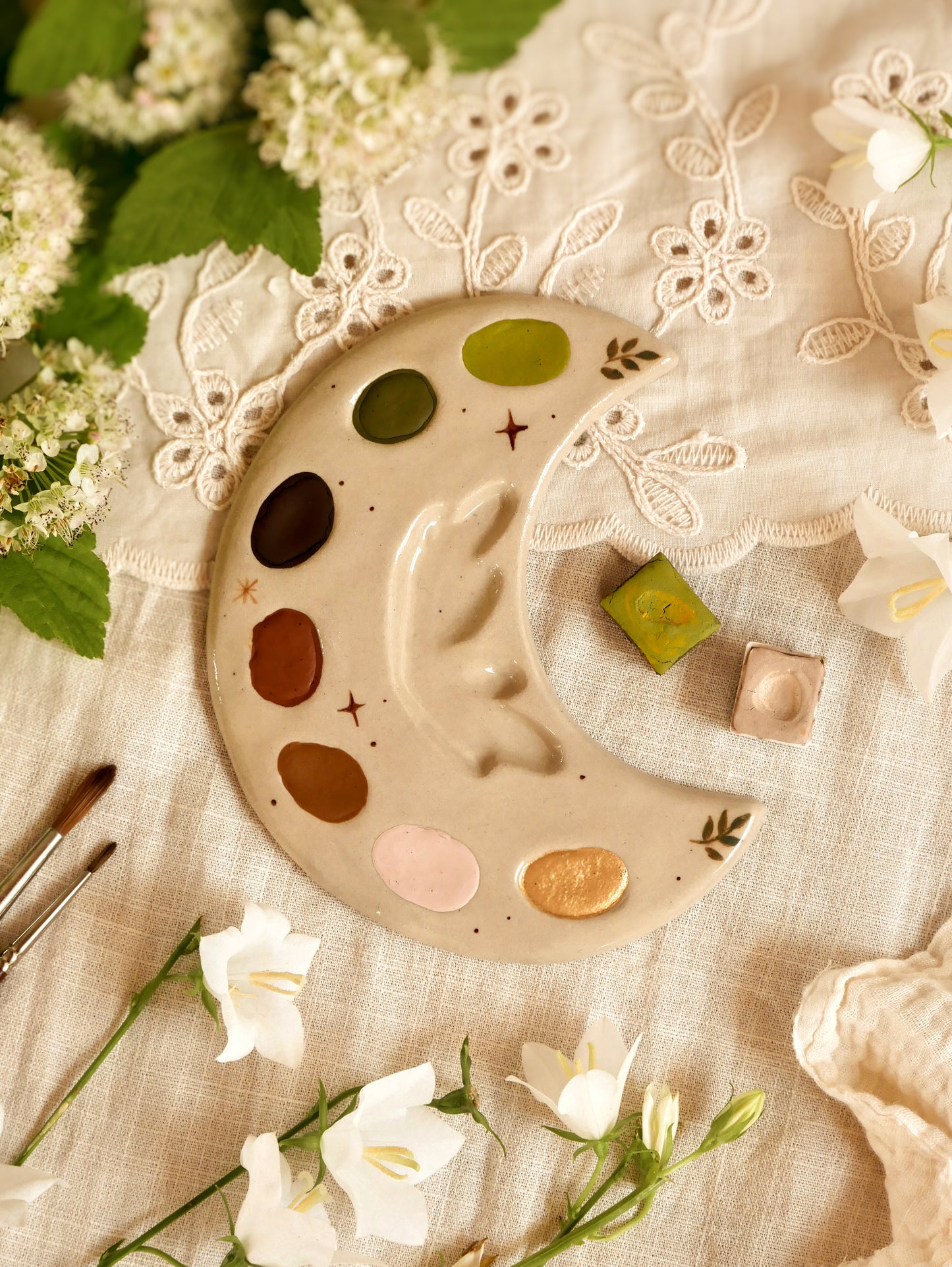 Palette 7 trous "Terre de lune" / Atelier_SASU X Couleur de Freyja X Sweet_Béni 🌙