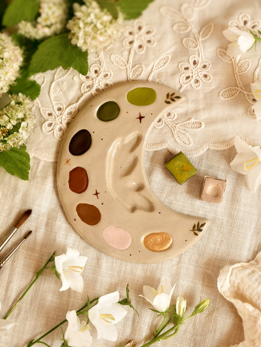Palette 7 trous "Terre de lune" / Atelier_SASU X Couleur de Freyja X Sweet_Béni 🌙