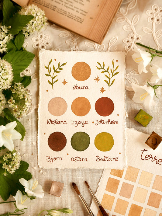 Palette 2 trous "Terre de lune" / Atelier_SASU X Couleur de Freyja X Sweet_Béni