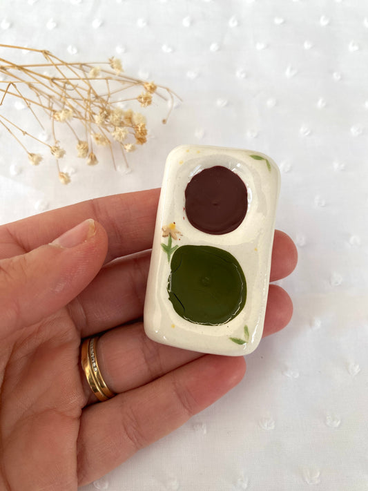 Palette 2 trous collection "Jardin sauvage" / Atelier_SASU X Comptoir-daquarelle X Sweet_Béni
