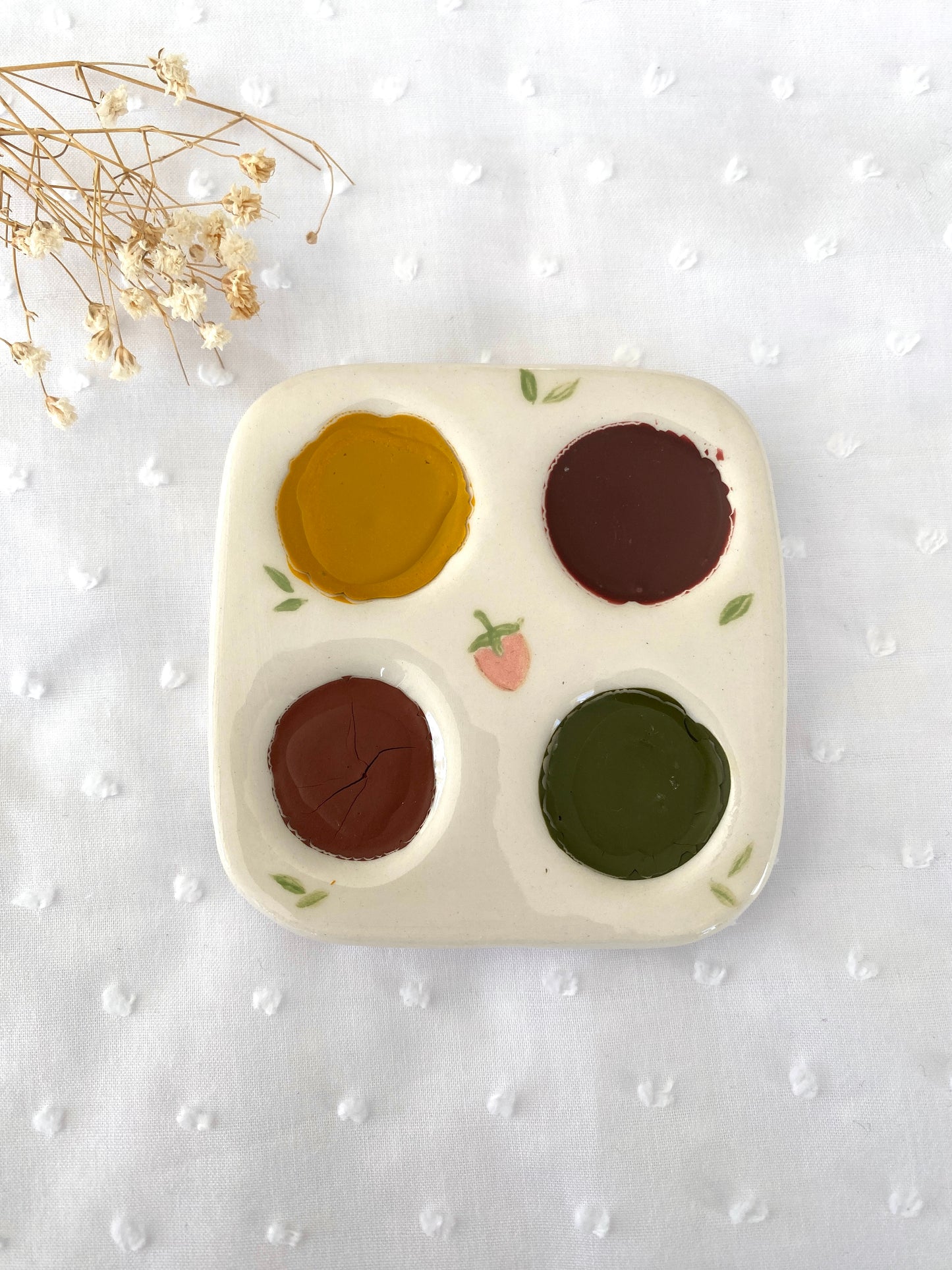 Palette 4 trous collection "Jardin sauvage" / Atelier_SASU X Comptoir-daquarelle X Sweet_Béni