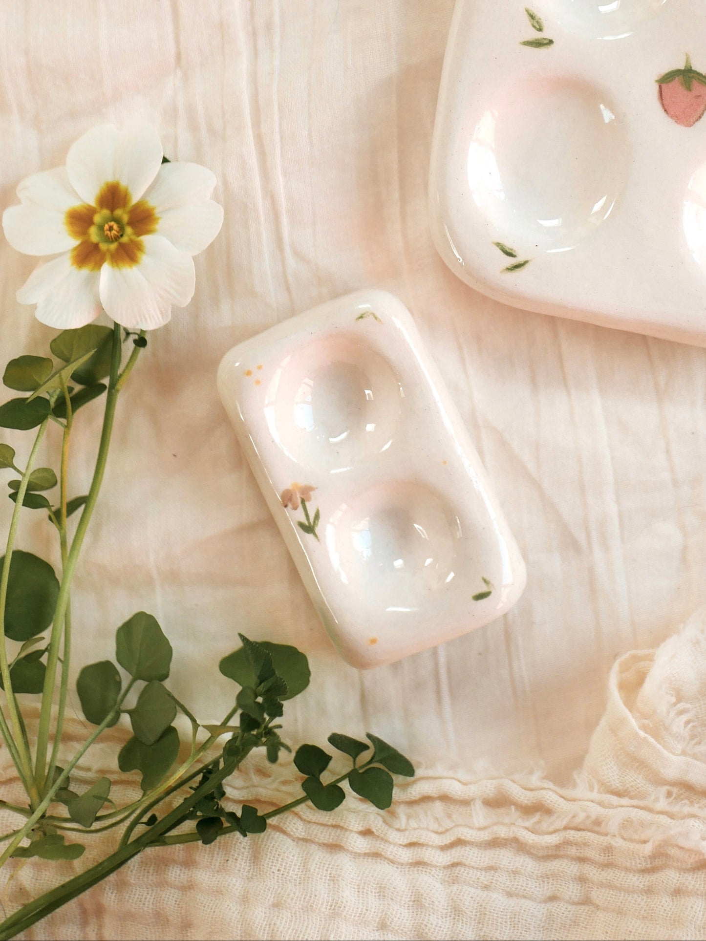 Palette 4 trous collection "Jardin sauvage" / Atelier_SASU X Comptoir-daquarelle X Sweet_Béni