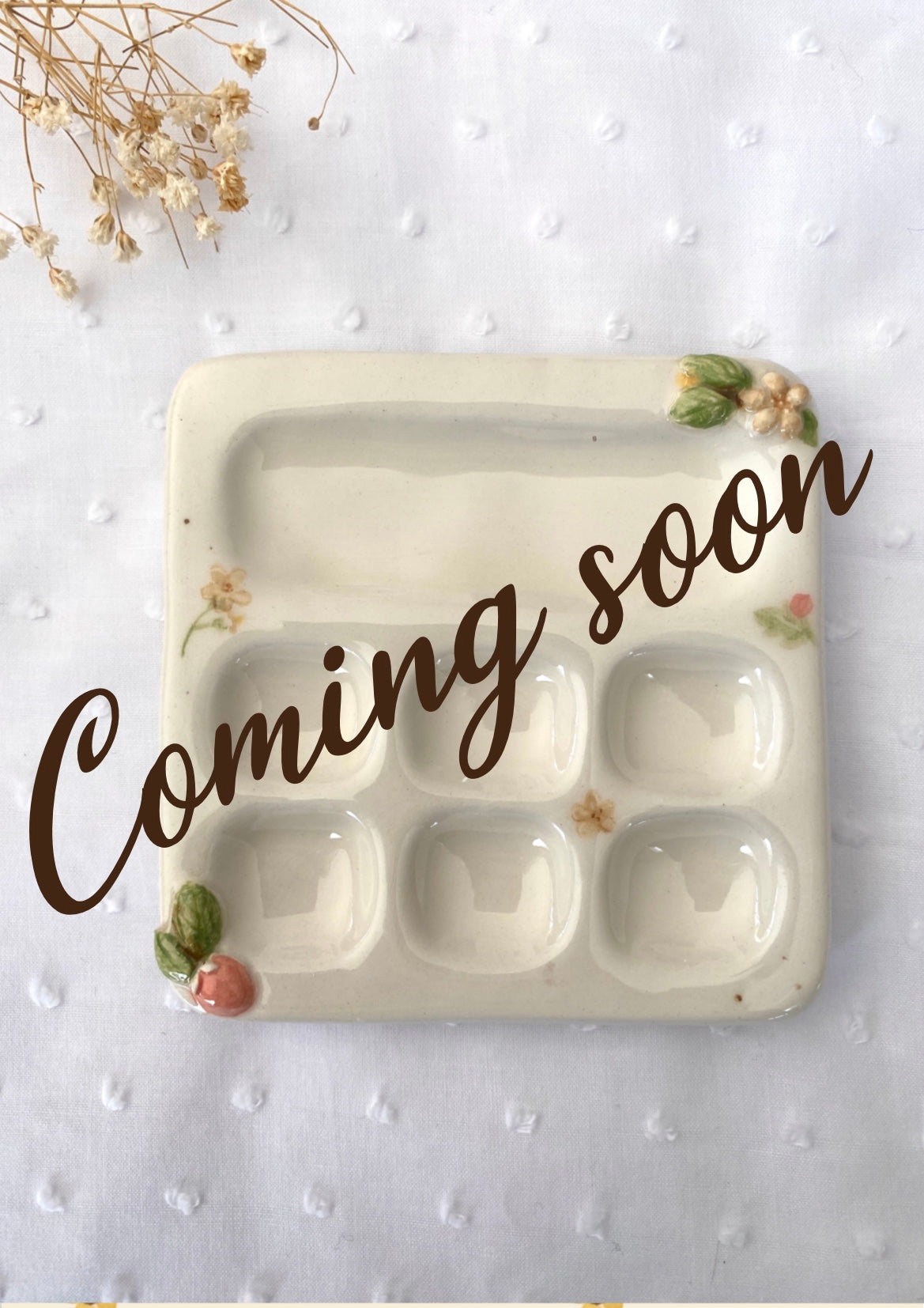 Palette 6 trous collection "Jardin sauvage" / Atelier_SASU X Comptoir-daquarelle X Sweet_Béni