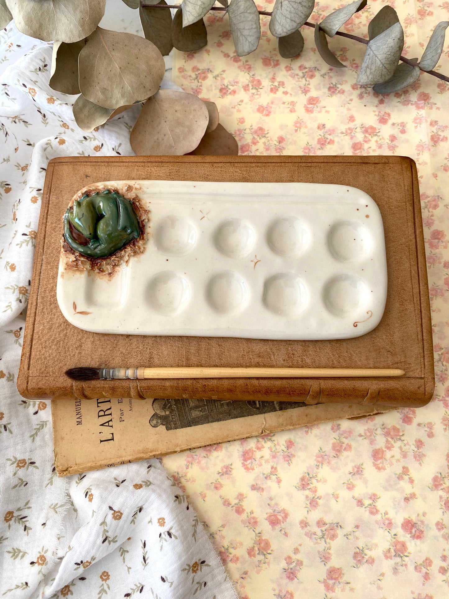 PRE-COMMANDE - Palette aquarelle peinture, Dragon endormi.